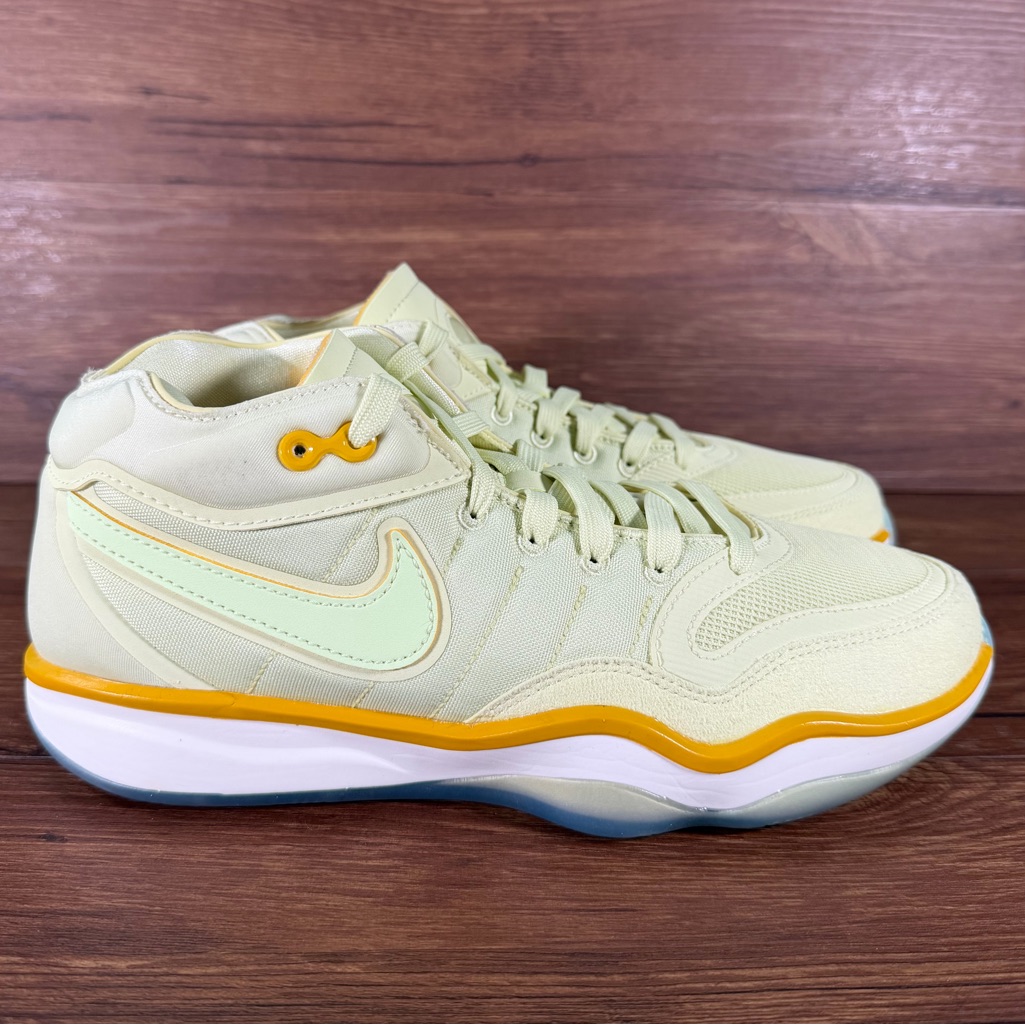 Nike Air Zoom Gt Hustle 2 Basketball Shoes ‘Frozen Yellow’ Men’s Size 8 Sneakers